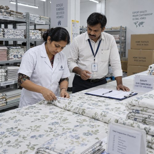 Quality control for bed linen sourced from India
